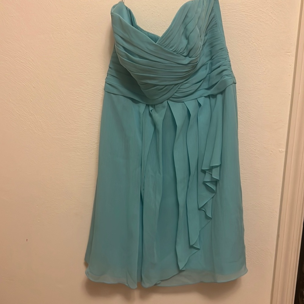 Prom dress. Strapless aqua